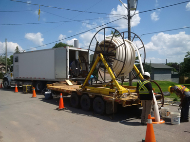 Nieltech truck crew in action